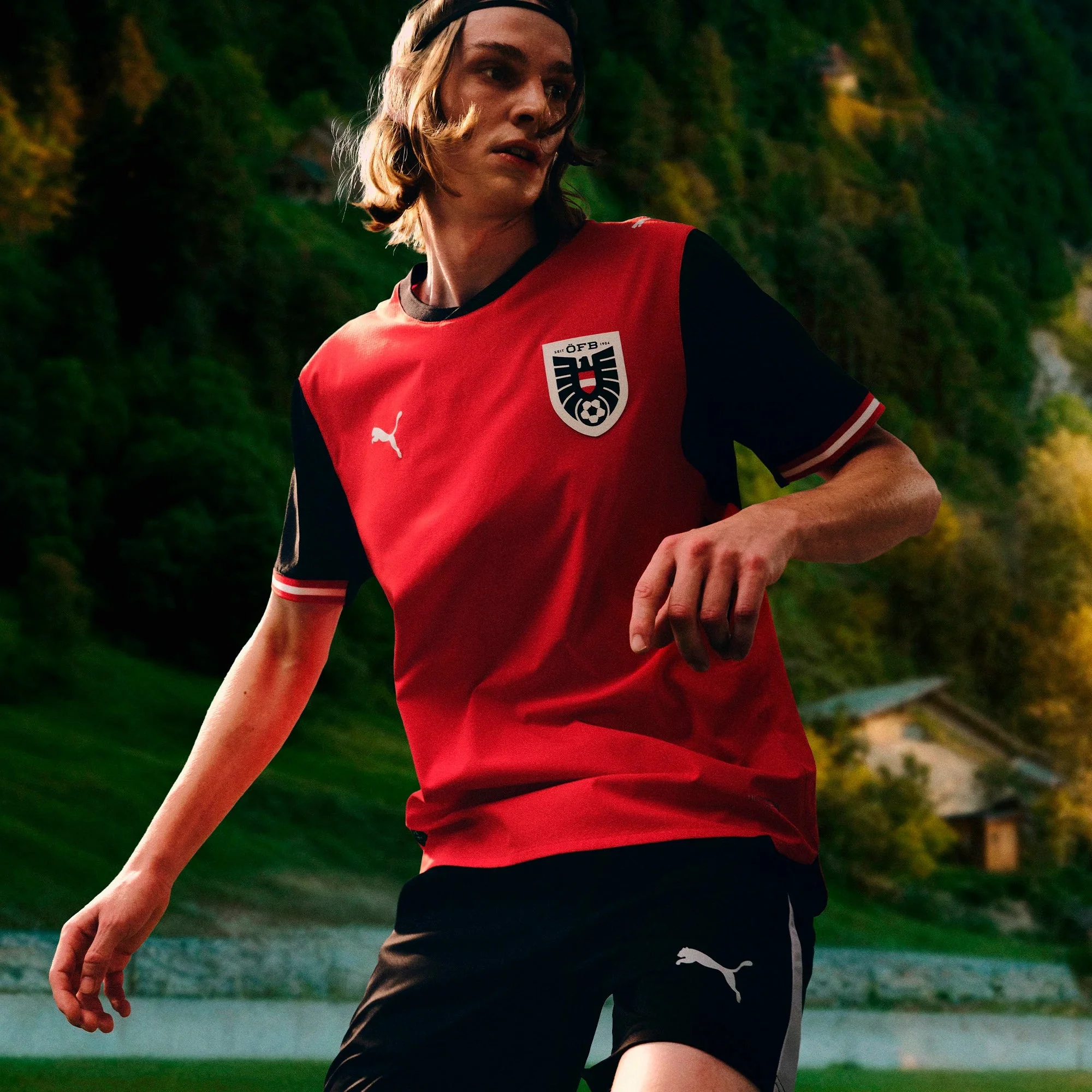 Puma 2026 Austria Men's Stadium Home Soccer Jersey - Image 7
