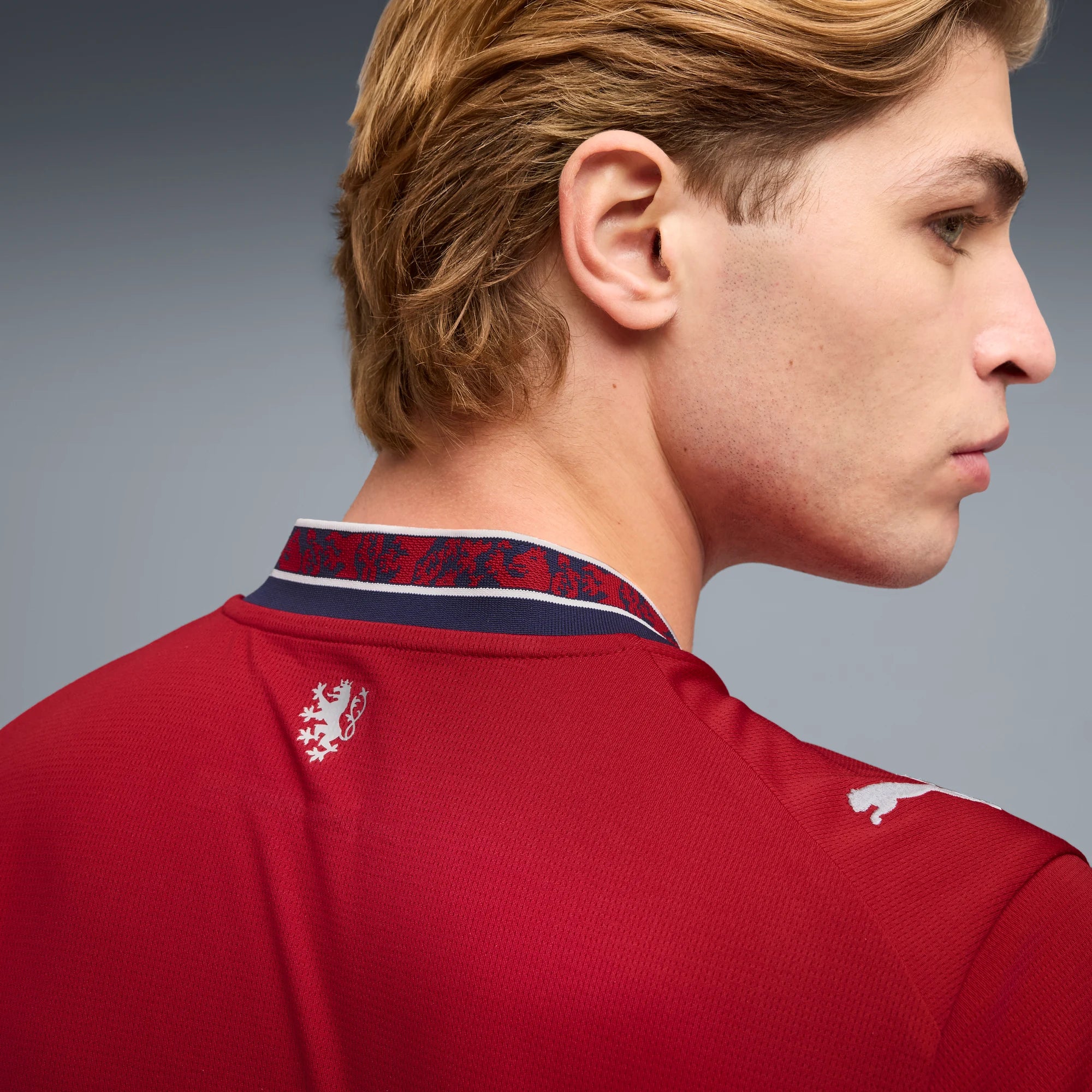 Puma 2026 Czech Republic Men's Stadium Home Soccer Jersey - Image 5