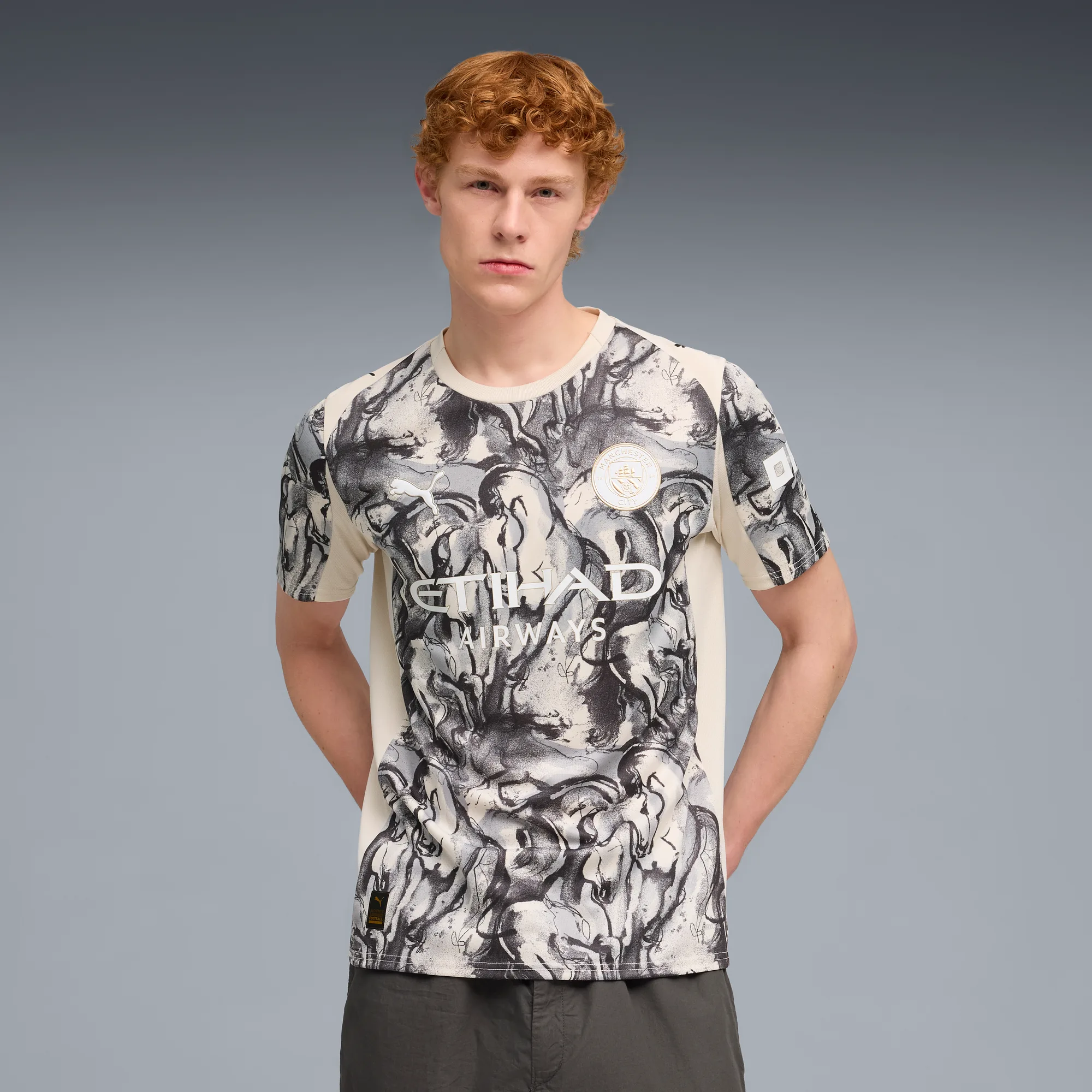 Puma 2026 Manchester City Men's Year of the Horse Stadium Soccer Jersey - Image 3