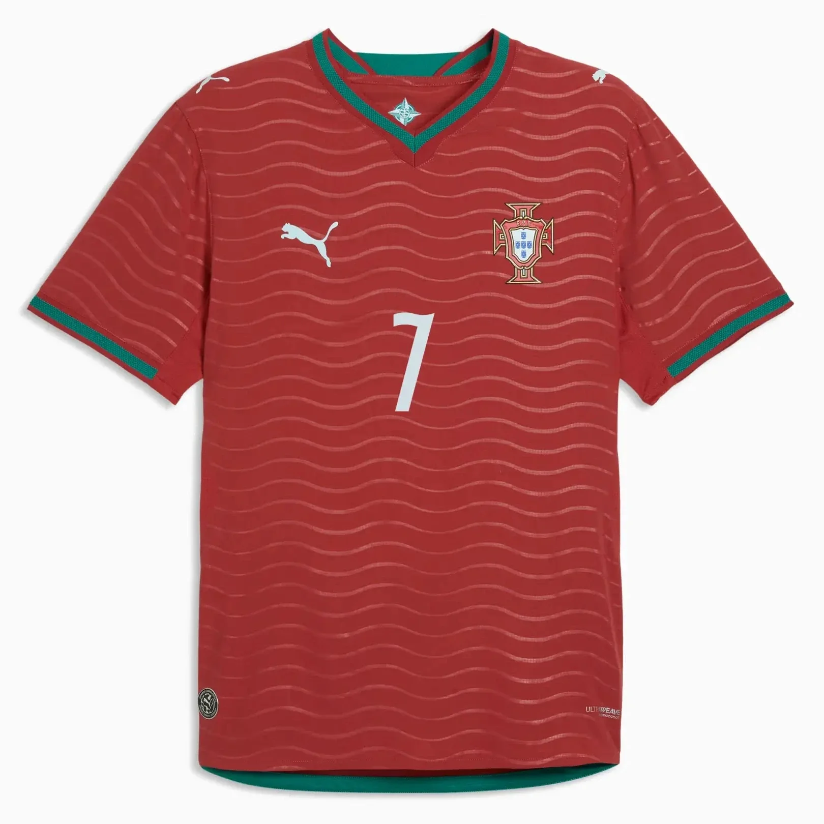Puma 2026 Portugal Men's Authentic Home Ronaldo #7 Soccer Jersey - Image 2