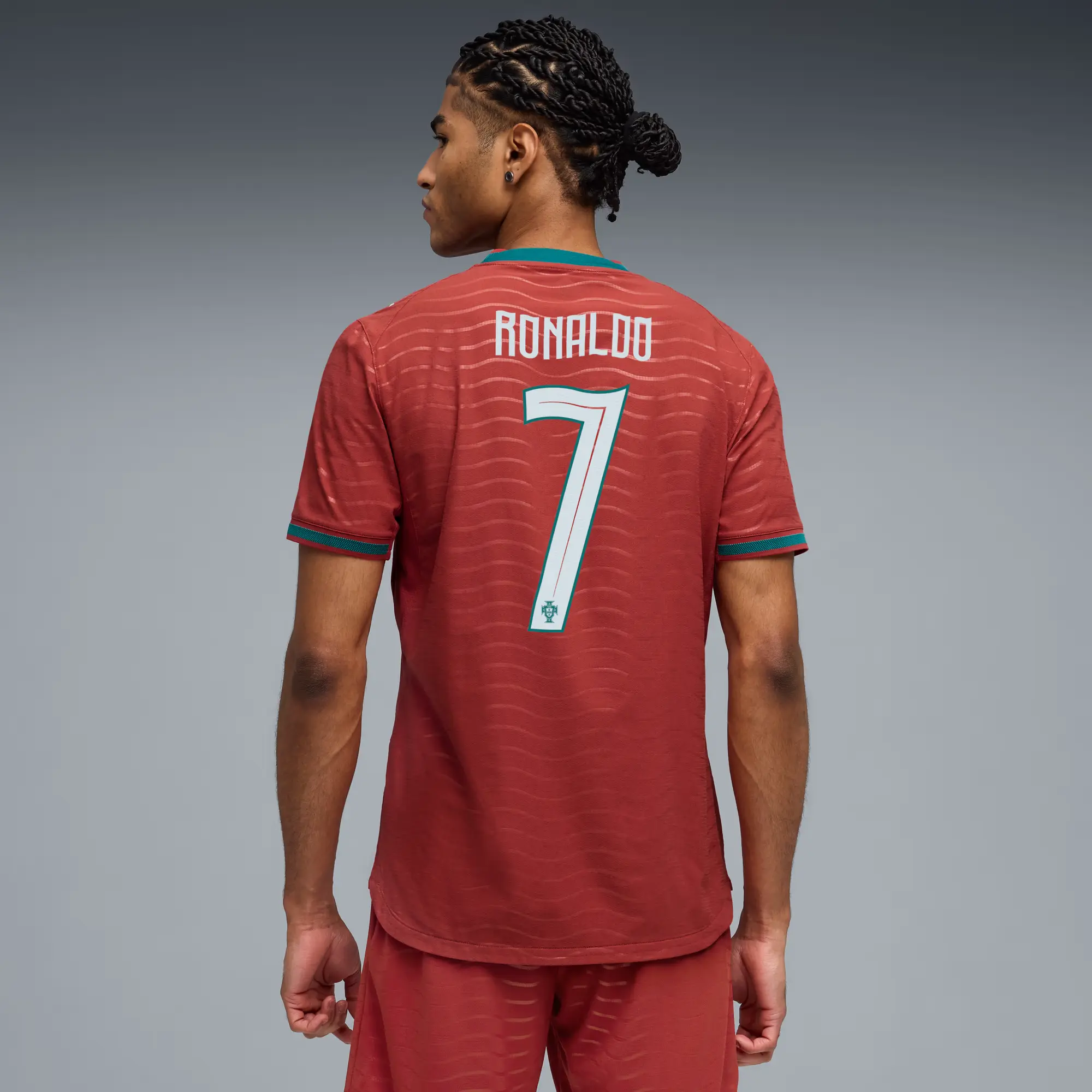 Puma 2026 Portugal Men's Authentic Home Ronaldo #7 Soccer Jersey - Image 3