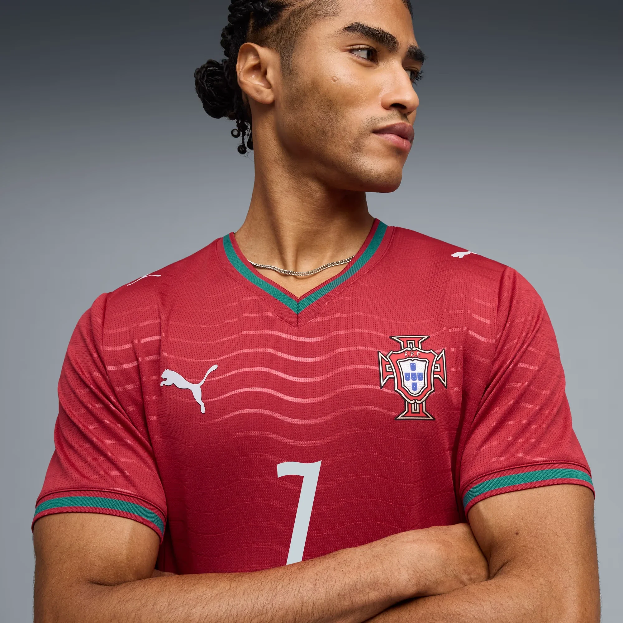 Puma 2026 Portugal Men's Stadium Home Ronaldo #7 Soccer Jersey - Image 5