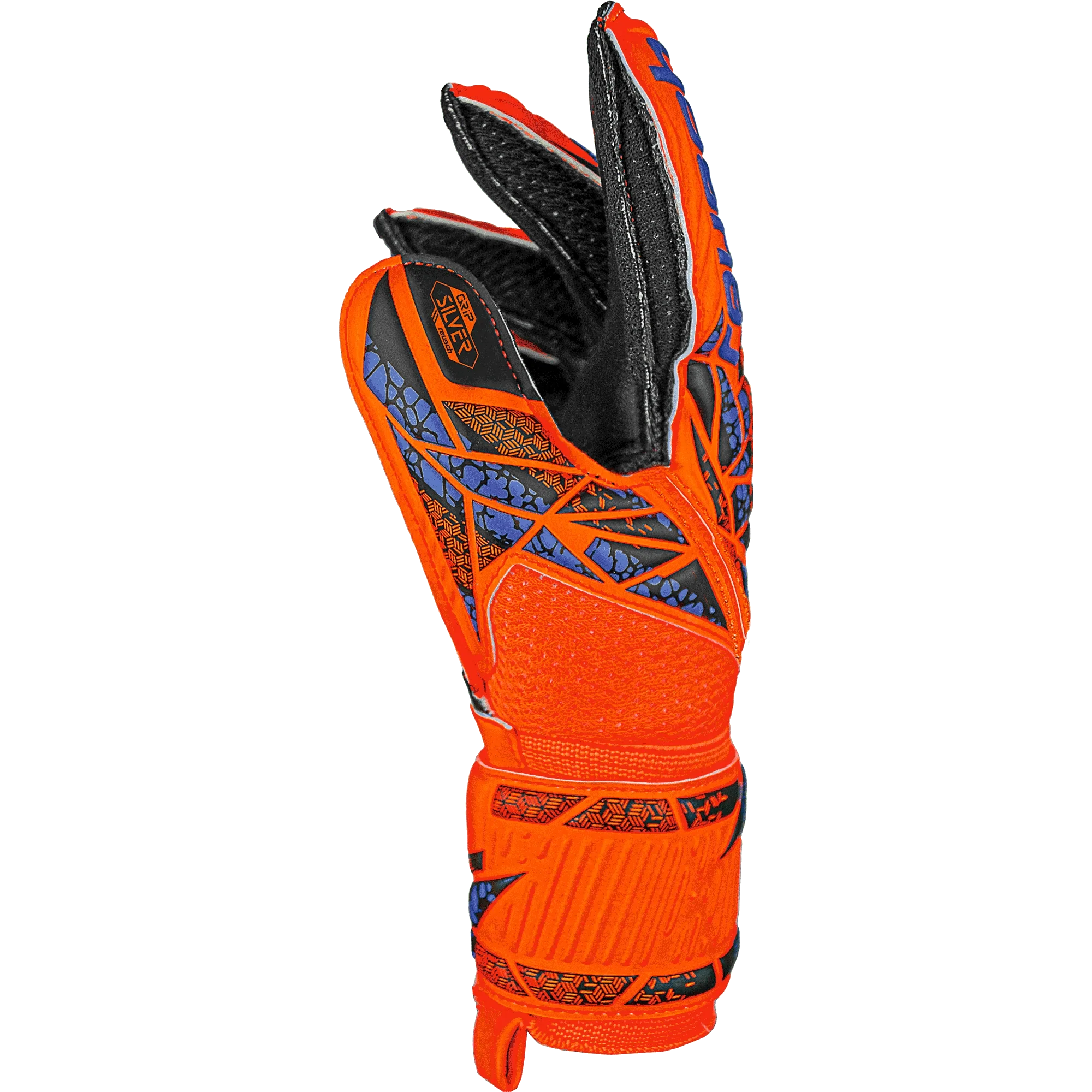 Reusch JR Attrakt Silver Goalkeeper Gloves - Image 3