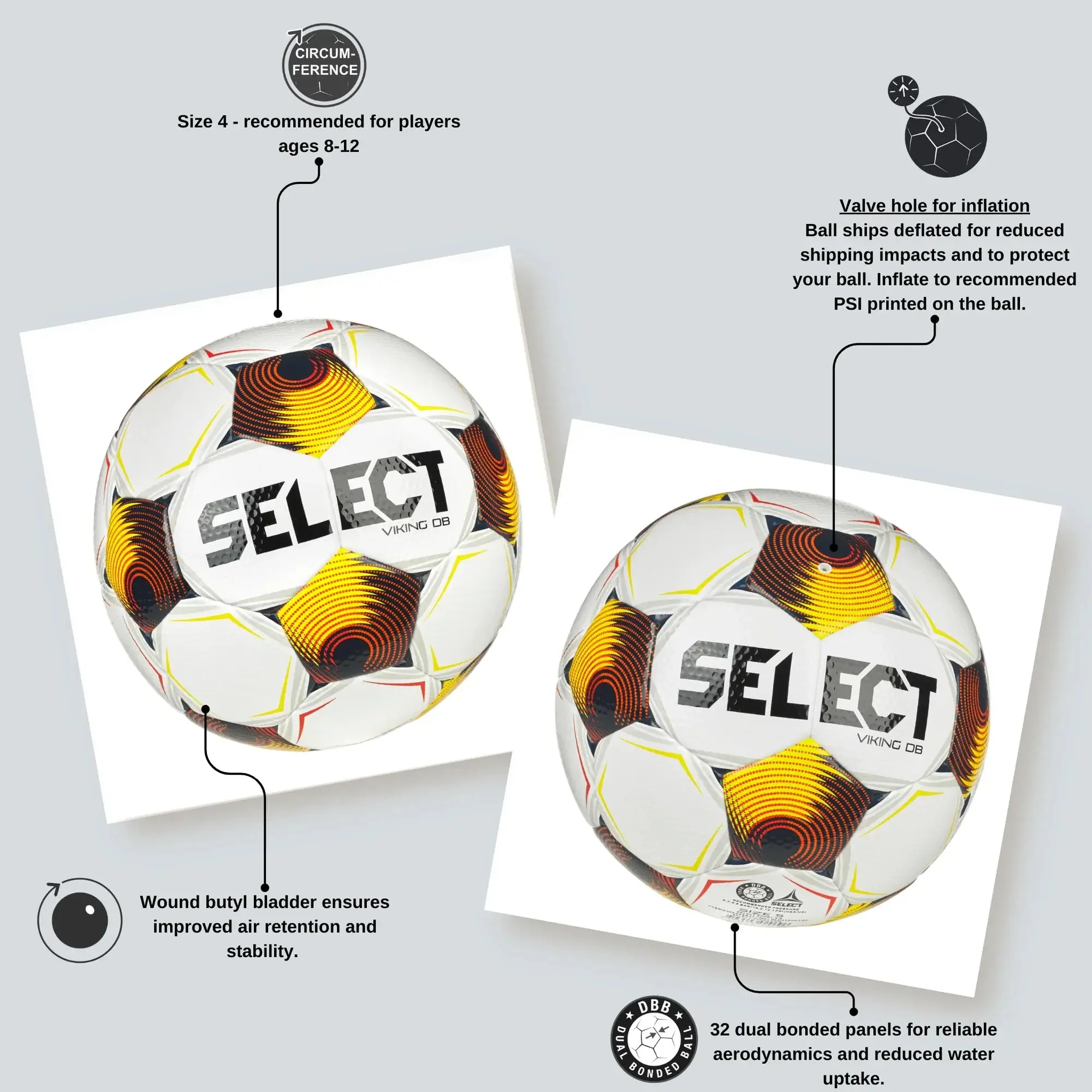 Select v25 Viking DB Soccer Ball - Image 6
