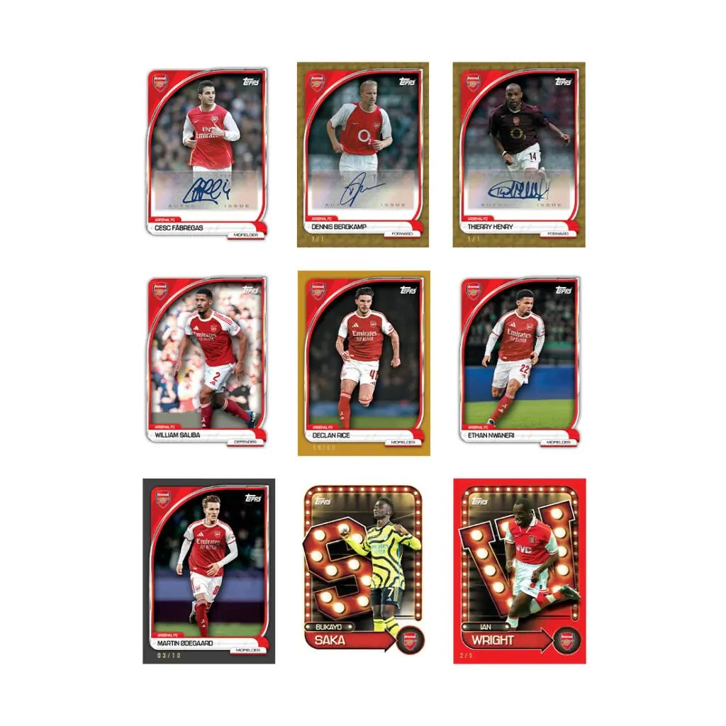 Topps 2025-26 Arsenal Collector's Tin Set (35 Cards) - Image 2