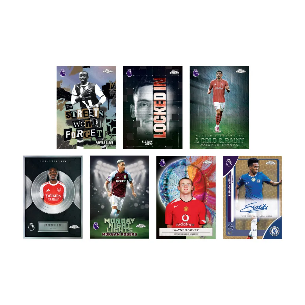 Topps 2025-26 Chrome Premier League Cards Blaster BOX (7 Packs Each) - Image 2