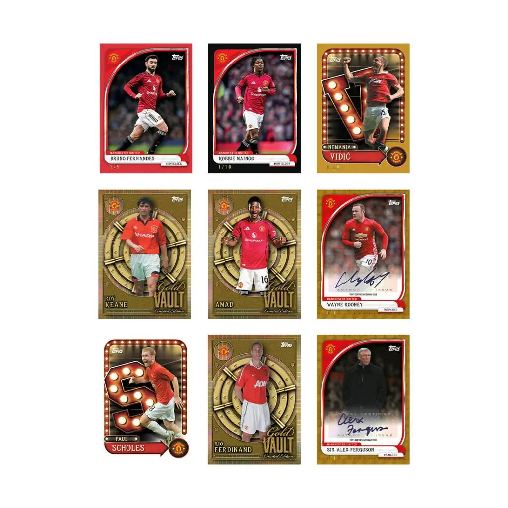 Topps 2025-26 Manchester United Collector's Tin Set (35 Cards) - Image 2
