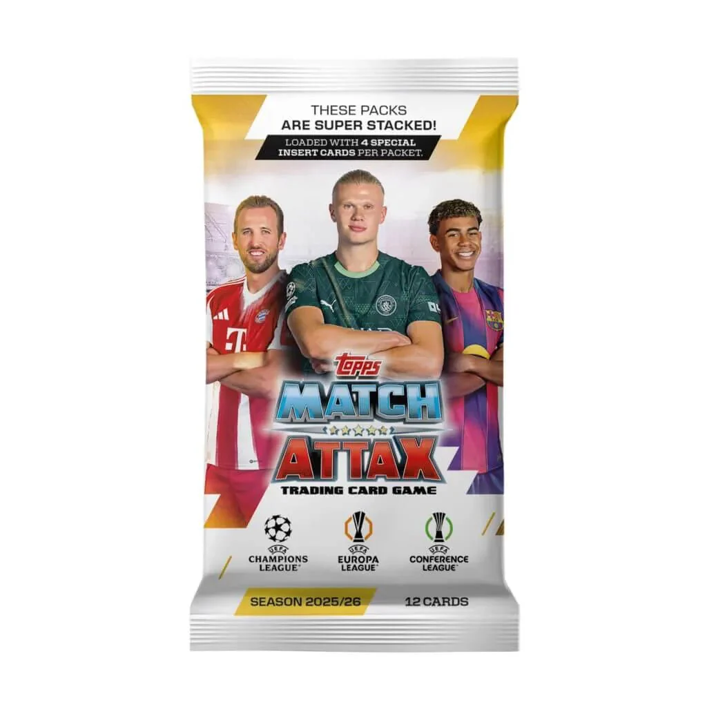 Topps 2025-26 Match Attax UEFA Champions League Cards PACK (12 Cards Each) - Image 2