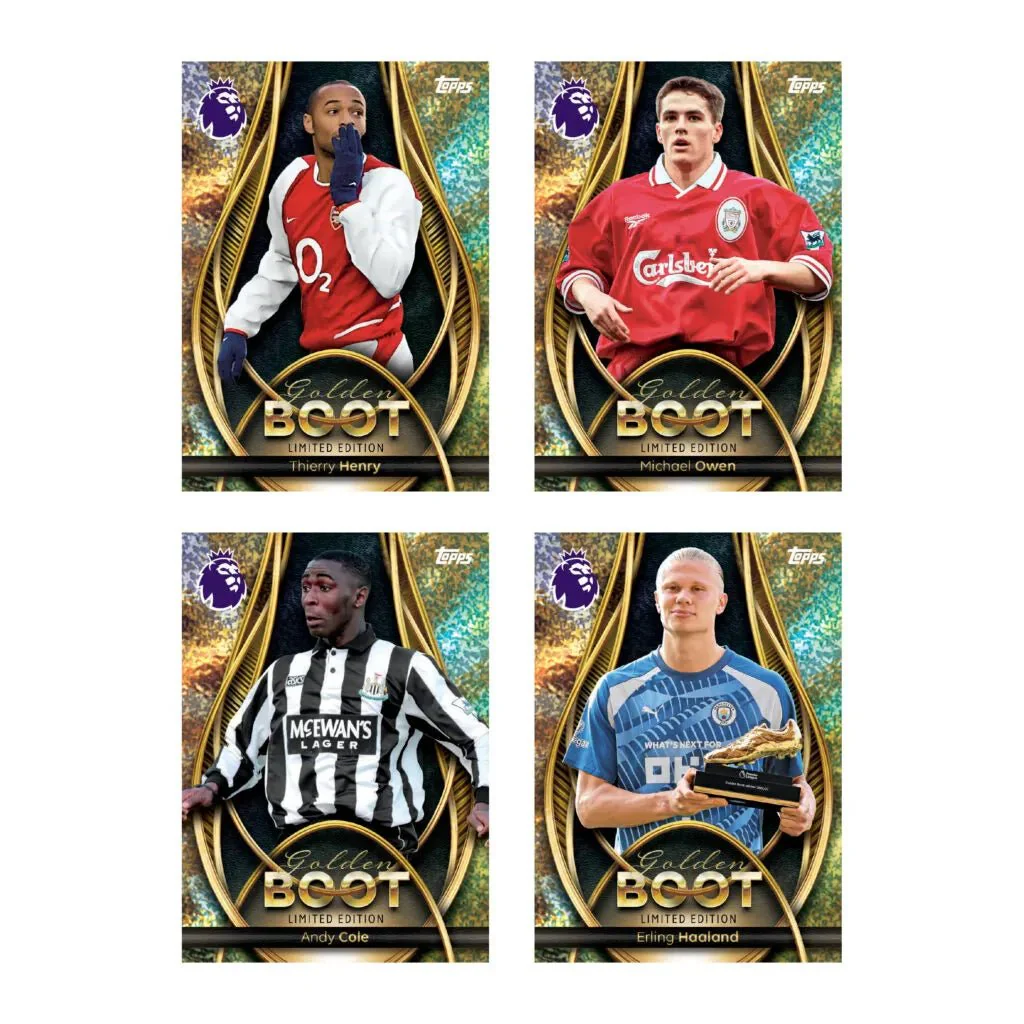 Topps 2025-26 Premier League Debut Edition Cards - Golden Boot Tin (57 Cards + 7 Golden Boot LE) - Image 2