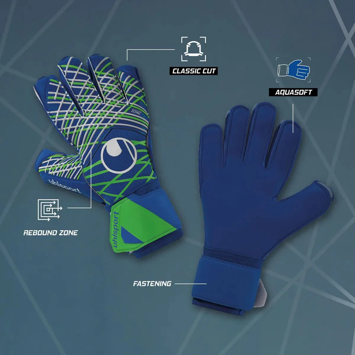 Uhlsport Aquasoft CL Goalkeeper Gloves - Image 4