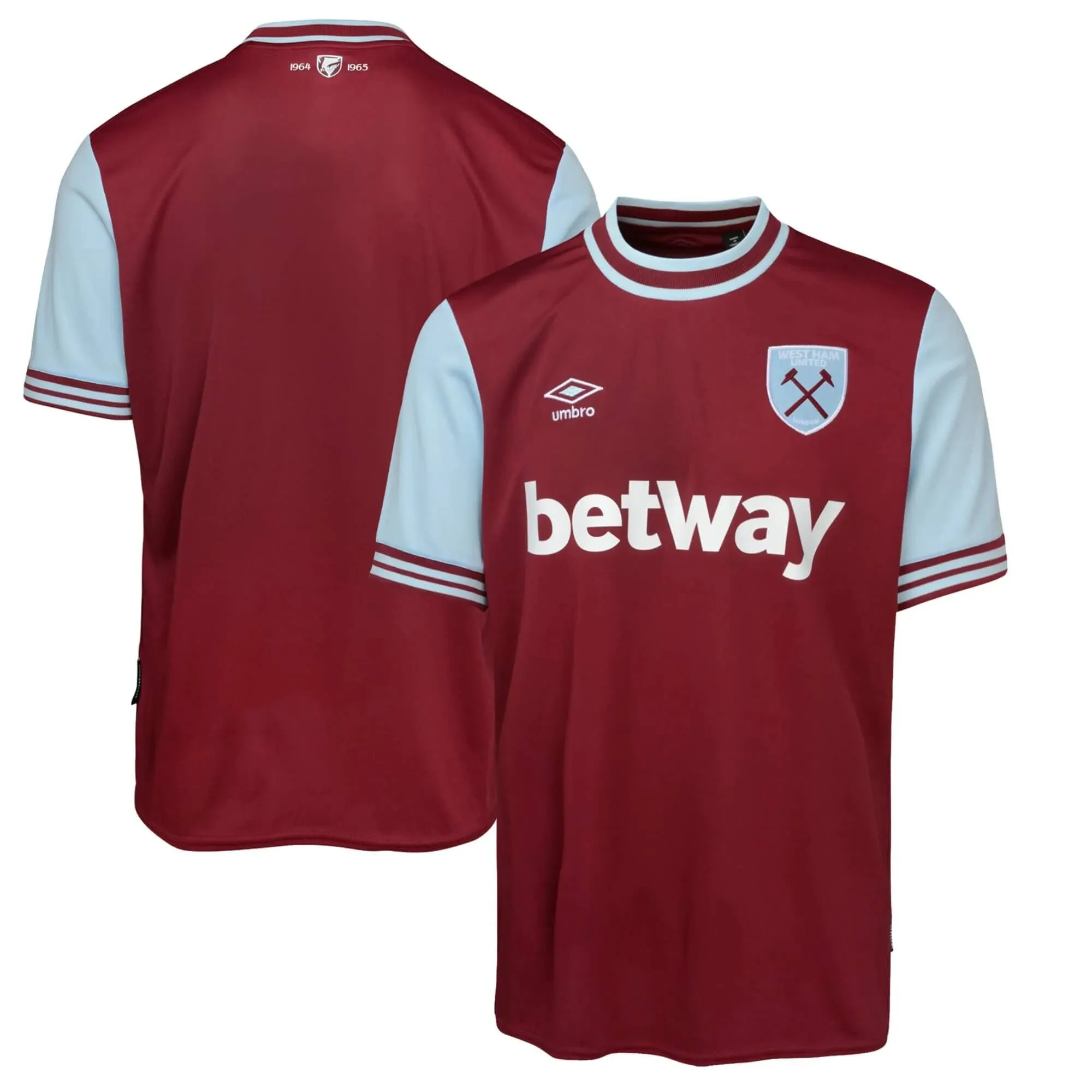 Umbro 2024-25 West Ham Men's Stadium Home Jersey - Image 2