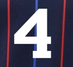 USA 2025 Away ADAMS #4 Official Name Set - Image 2